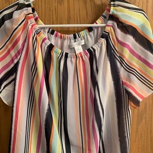 Women’s Versona striped blouse. Size medium new with tags